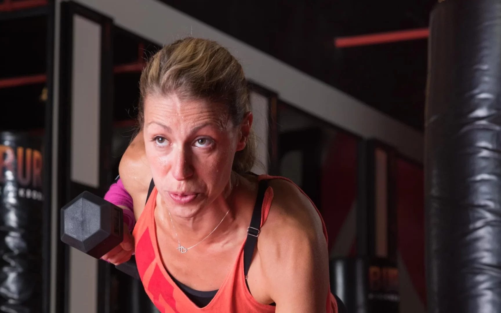 girl with weights