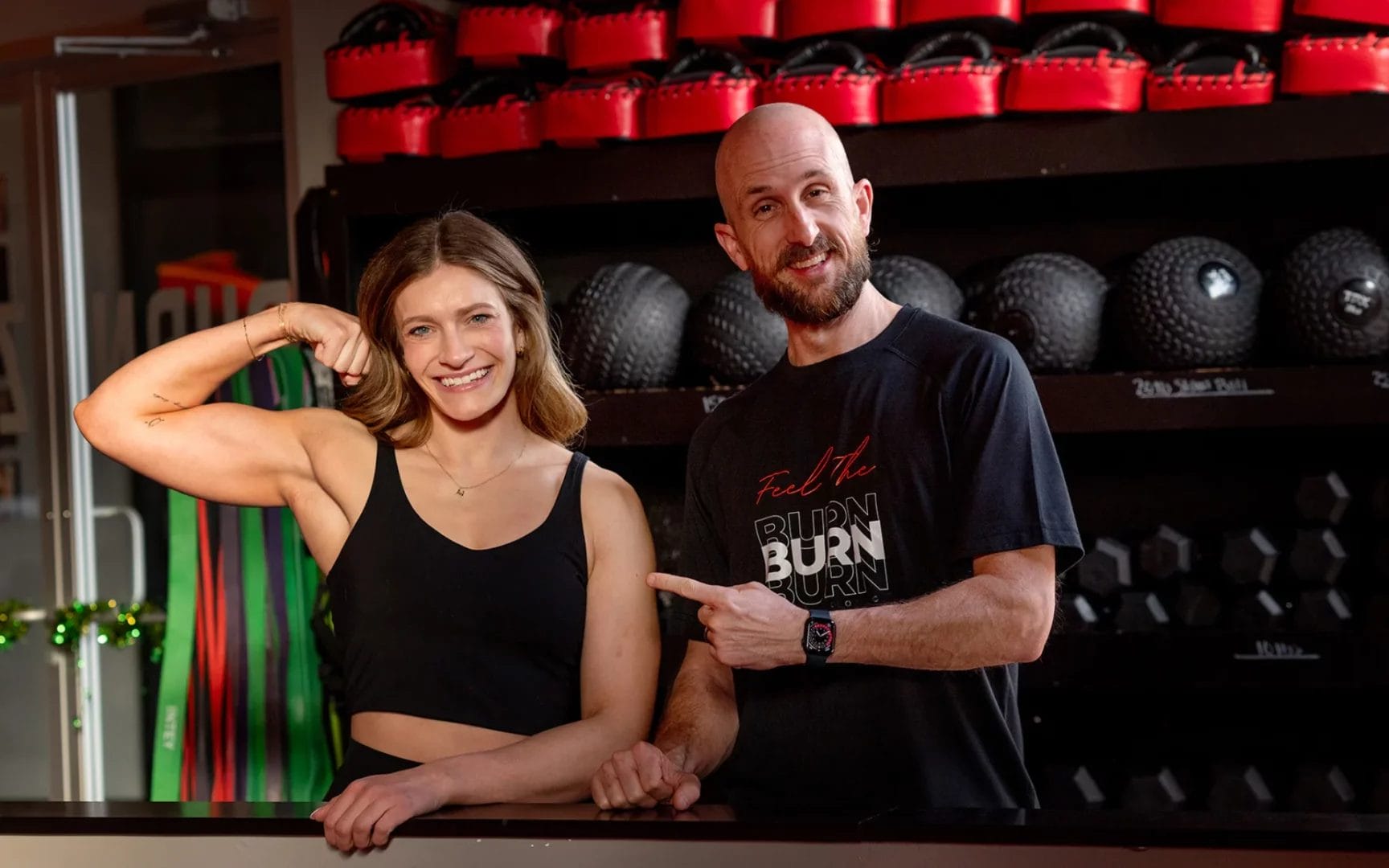 man and woman private lesson