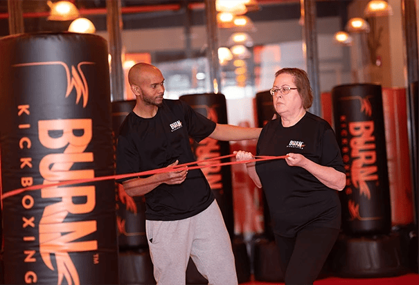 forever fit class at Burn Kickboxing